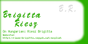 brigitta riesz business card